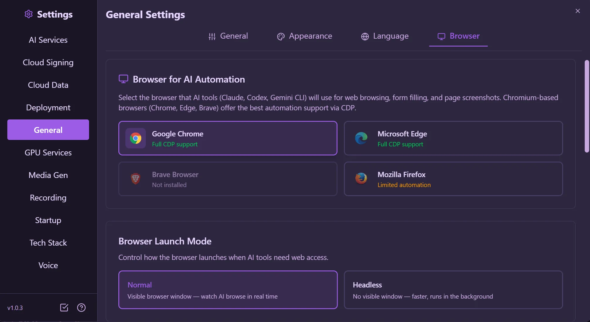 General — Settings | Kaiju Hub AI